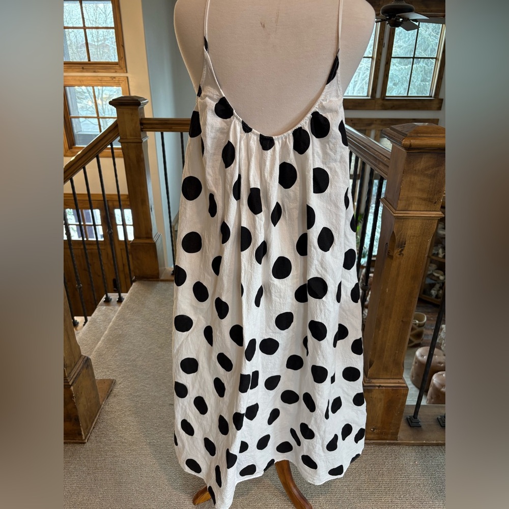 Tabitha Brown x Target Polka Dot Dress Cover-up M Cotton - Picture 4 of 6